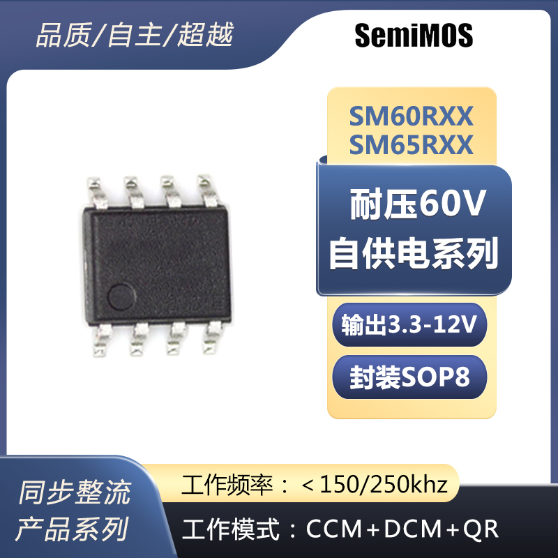 SM60R/65R系列CCM+DCM+QR工作模式