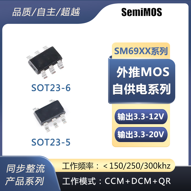 SM69XX外推系列 CCM+DCM+QR工作模式